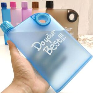 350ml Transparent Notebook Plastic Water Bottle