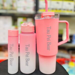 Tumbler 3-Piece Bottle Set with Straw